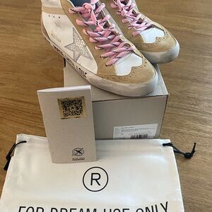 Golden Goose Women's Sneakers - Pink and Tan